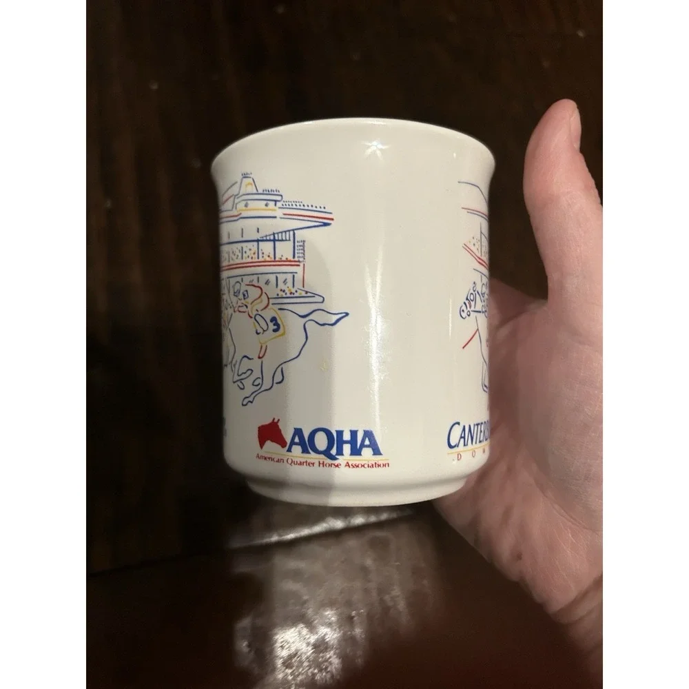 Vtg AQHA Canterbury Cup Quater Horse Equestrian Jockey Races English Stock Horse
